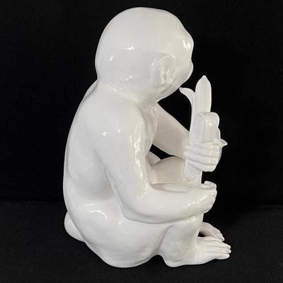 17" Decorative Ceramic Monkey
