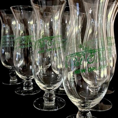 Vtg. Pat O’Brien’s Hurricane Glasses ~ Set Of Eighteen (18)