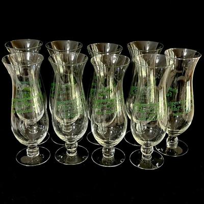 Vtg. Pat O’Brien’s Hurricane Glasses ~ Set Of Eighteen (18)