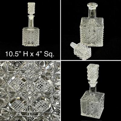 Assortment Of Four Pieces Of Cut Crystal/Glass