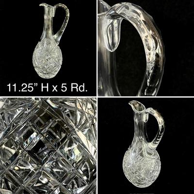 Assortment Of Four Pieces Of Cut Crystal/Glass