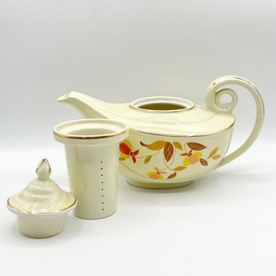 HALLS SUPERIOR ~ Autumn Leaf ~ Four (4) Piece Porcelain Tea Set