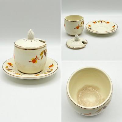 HALLS SUPERIOR ~ Autumn Leaf ~ Four (4) Piece Porcelain Tea Set