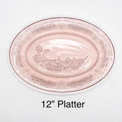 Three (3) Piece Pink Depression Glass