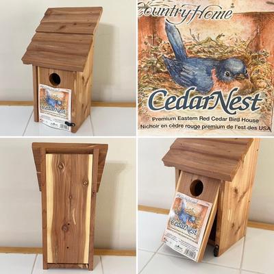 COUNTRY HOME ~ Cedar Cabin & Nest For Burds