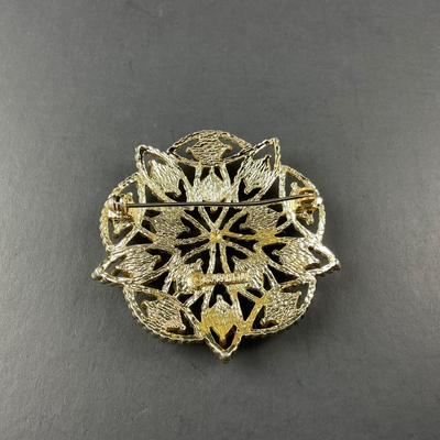 -92- SARAH COVENTRY | Red & Green Brooch | Marked