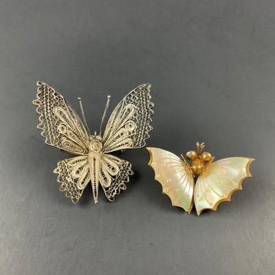 -95- BROOCH | Vintage Butterfly Pins | Marked