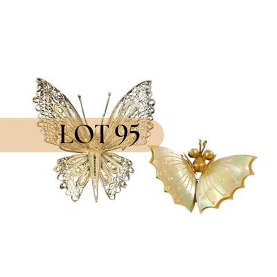 -95- BROOCH | Vintage Butterfly Pins | Marked