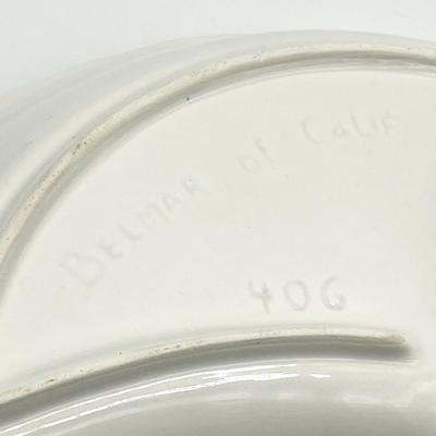 BELMAR OF CAL ~ Ceramic Divided Serving Dish On Lazy Susan