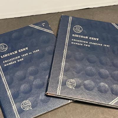 1909-1974 United States Penny Books with Pennies