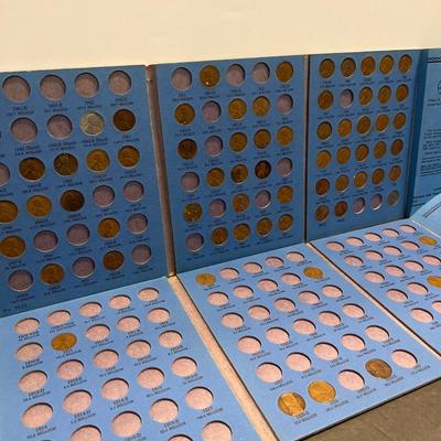 1909-1974 United States Penny Books with Pennies