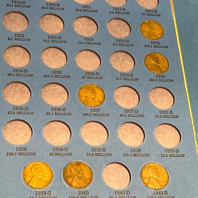 1909-1974 United States Penny Books with Pennies