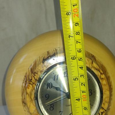 Turned Wooden Clock by Bobby Phillips- Box Elder and Spalted Maple(#56).