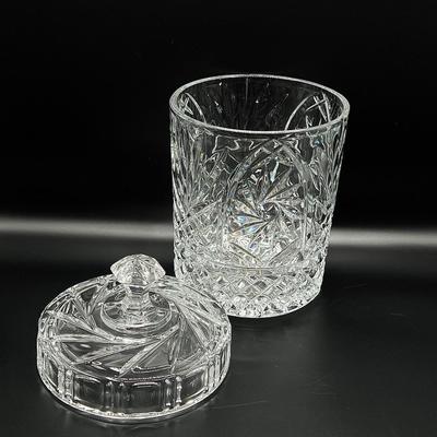 ST GEORGE ~ 11" Crystal Biscuit Jar ~ Large