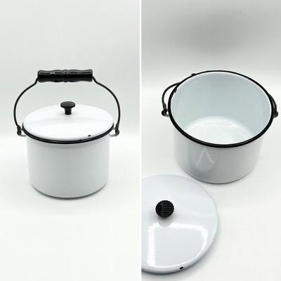 Five (5) Assorted Enamel Pot Ware