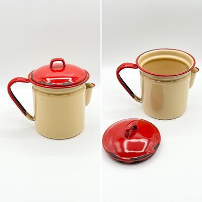 Five (5) Assorted Enamel Pot Ware