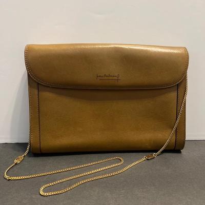 Pierre Balmain Vintage Tan Purse -Chain Shoulder Strap