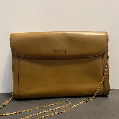 Pierre Balmain Vintage Tan Purse -Chain Shoulder Strap