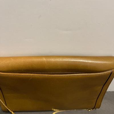 Pierre Balmain Vintage Tan Purse -Chain Shoulder Strap