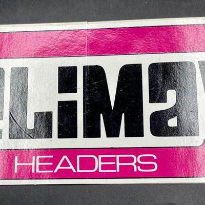 Advertising Sticker Decal - Auto parts - Climax Headers pink white black
