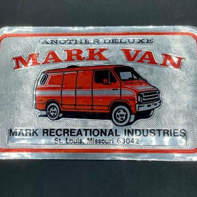Vintage 1970's Automotive Equipment Vinyl Sticker Decal for Mark Van - Mark Recreational Industries