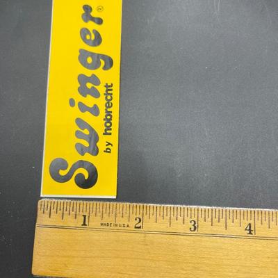 Vintage 1970's Automotive Equipment Vinyl Sticker Decal for Swinger by Hobrecht