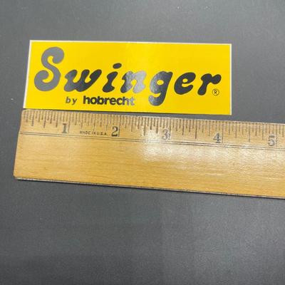 Vintage 1970's Automotive Equipment Vinyl Sticker Decal for Swinger by Hobrecht