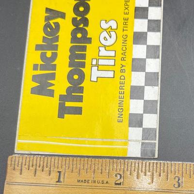 Vintage 1970's Automotive Equipment Vinyl Sticker Decal for Mickey Thompson Tires - Engineered by Racing Tire Experts