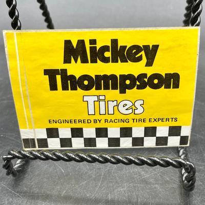 Vintage 1970's Automotive Equipment Vinyl Sticker Decal for Mickey Thompson Tires - Engineered by Racing Tire Experts