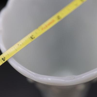 Pair of Mid Century Milk Glass Vases (2)