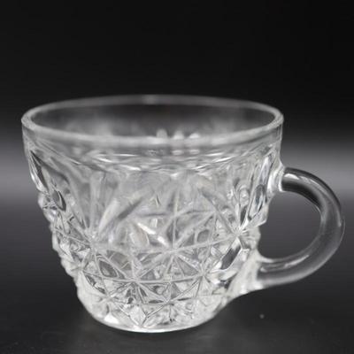 Vintage Anchor Hocking Punch Bowl and Twelve (12) Cups