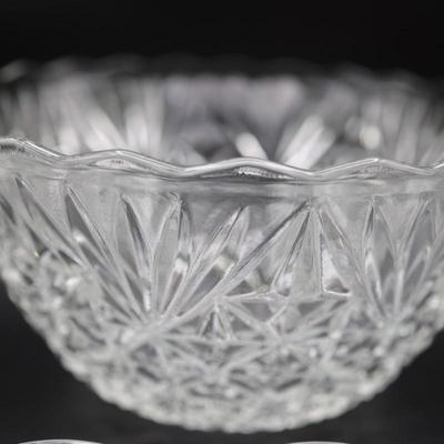 Vintage Anchor Hocking Punch Bowl and Twelve (12) Cups