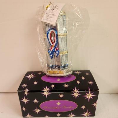 Lot #64 Christopher Radko Ornament - Twin Towers Heroes All