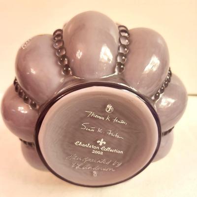 Lot #69 Beautiful Purple Lavender Fenton Art Glass Vase - 2002
