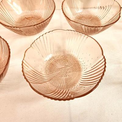 Lot #70 Set of 8 Vintage Libbey Glass Berry Bowls