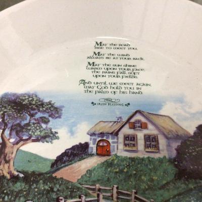 Irish Coffee Mugs With Irish Bowl With Irish Blessing