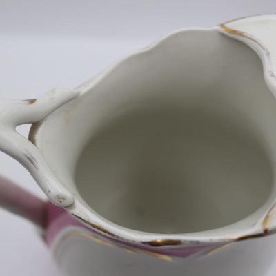 Dresden Porcelain Ice Water Pitcher, 1895 East Liverpool