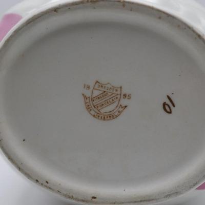 Dresden Porcelain Ice Water Pitcher, 1895 East Liverpool