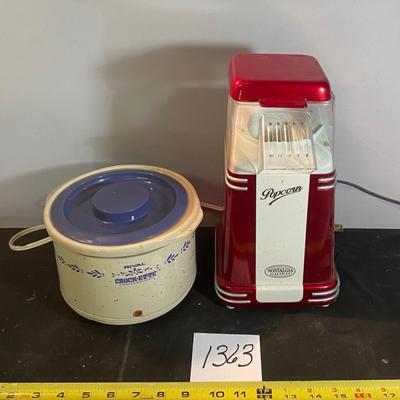 Popcorn popper and Crockpot