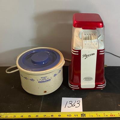 Popcorn popper and Crockpot