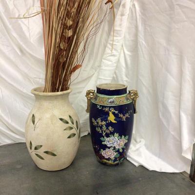 Two Large Pottery Vases