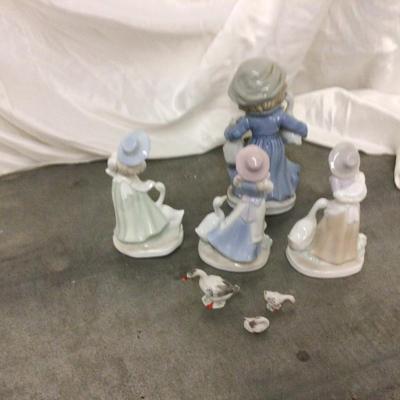 Girls and Geese Figurines