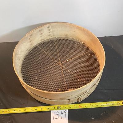 Vintage Wooden Flour Sieve
