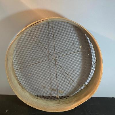 Vintage Wooden Flour Sieve
