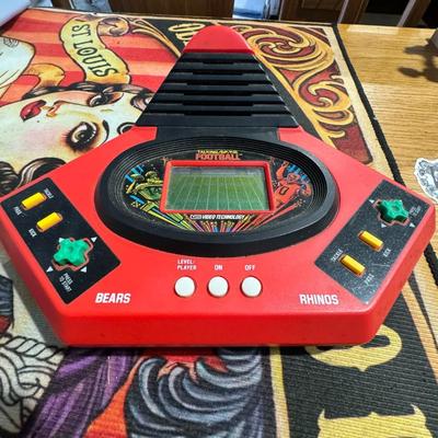 1987 V Tech Talking football hand held video game