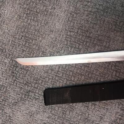 PAKISTAN SWORD W/WOODEN HANDLE AND NYLON SHEATH