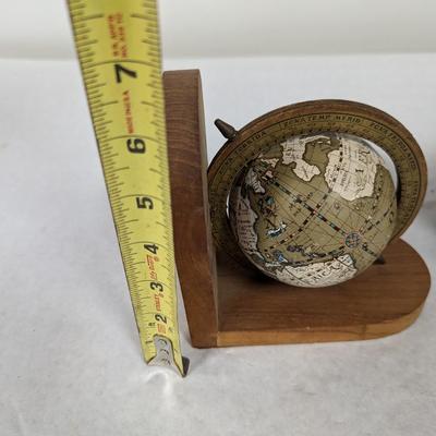 Vintage Globe Bookends