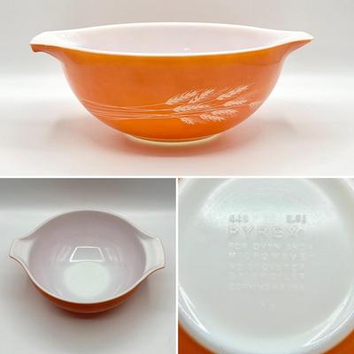 PYREX ~ Autumn Harvest ~ Three (3) Piece Mixing Bowls