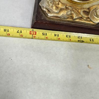 Vintage Oxford Self Starting Metal Horse Mantle Clock