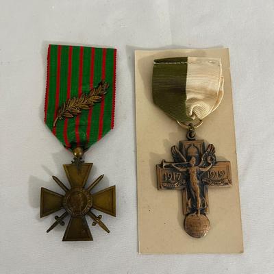 WW1 French Croix De Guerre Medal & District of Columbia Medal (DR-MG)